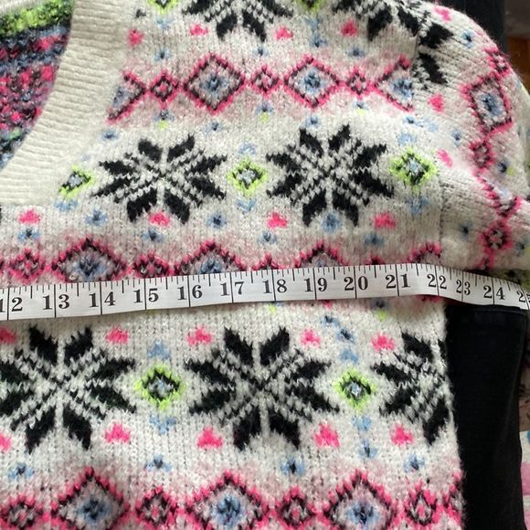 PINK Victoria Secret Xmas Snowflake Sweater L - Picture 5 of 6